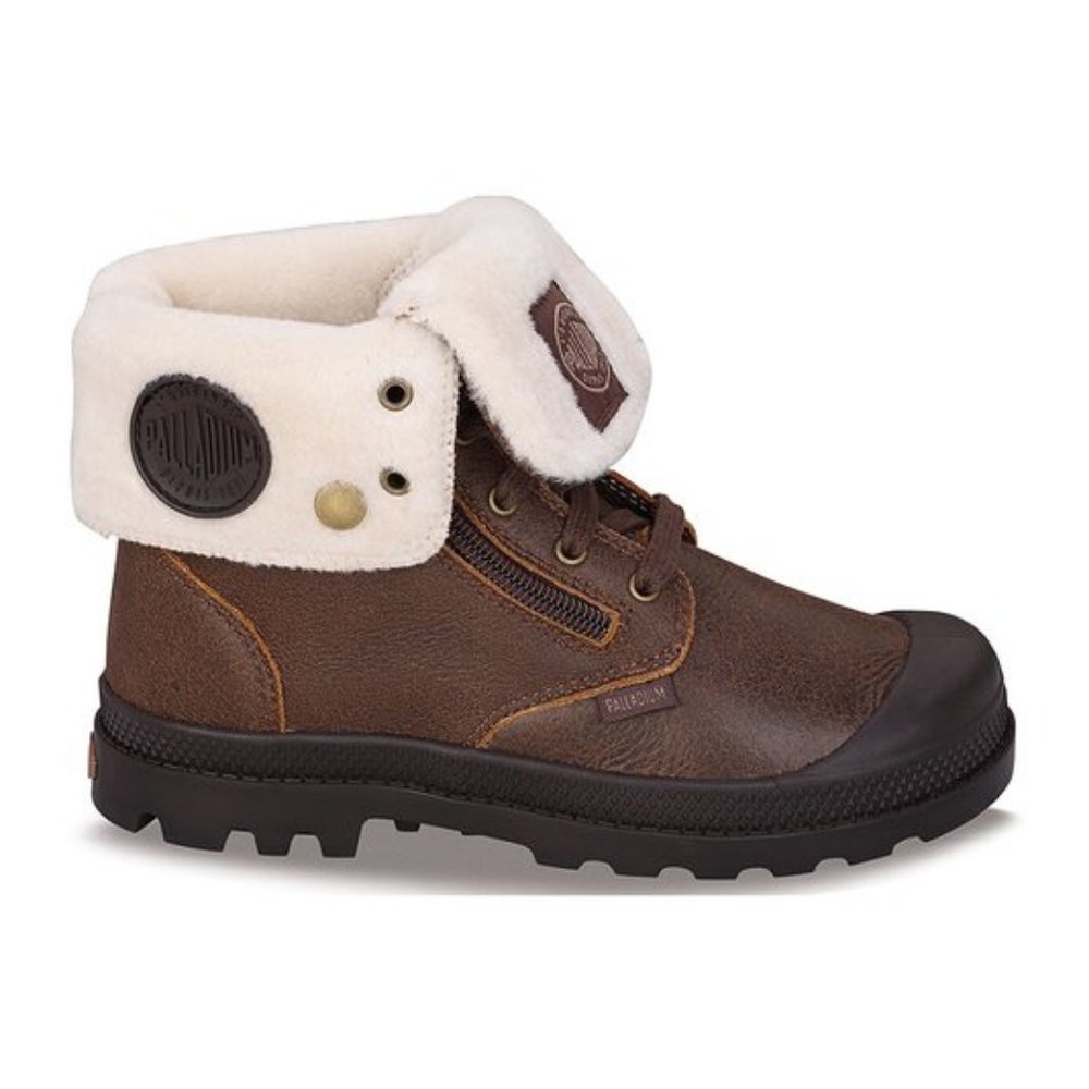 Palladium New CHILDREN's 2 ZIP Leather PILOT Cuffed KIDS Boots UNISEX NIB